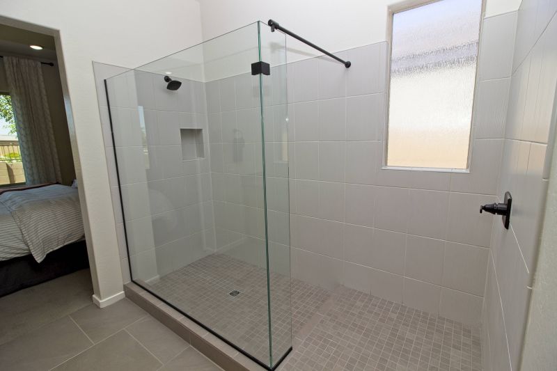 Elegant Shower with Built-In Niche